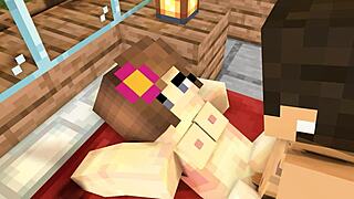 My crush invites me over after school for a minecraft animation session