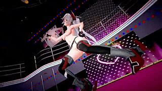 azur lane characters in hentai mmd emotional scene