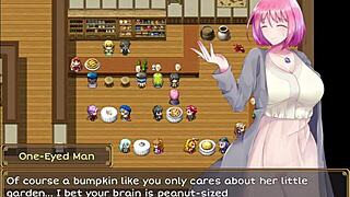 Horny Client Grabs Waitress's Big Tits 😏