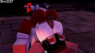 Succubus Gives Rough Thighjob in 3D Anime Hentai