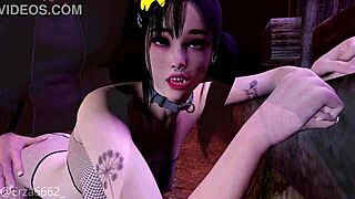 she says, 'this little whore is sucking that big cock in the 3d hentai animation'