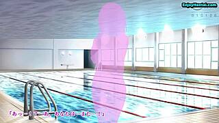 Swimming Instructor Worries About Her Breast In Anime Hentai