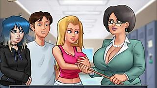 summertime saga 98 brings hot blonde action in cartoon style