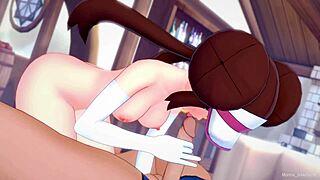 rosa nanci pokemon in bikini ready for wild adult training