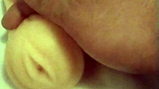 I played with the artificial pussy, fingering and fucking it like a doll.