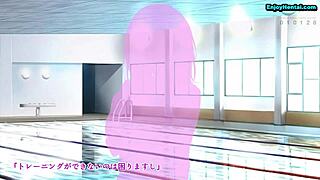 Swimming Instructor Worries About Her Breast In Anime Hentai