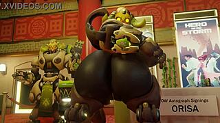 Big 3D Overwatch Orisa Compilation Rocks Hard