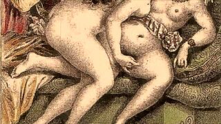 can't remembr where i found this vintage erotic illustration