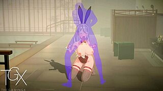 Sexy fantasy girl explores anime hentai in gaming adventures