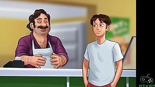 Hey, catch Summertime Saga Ep 87 with a sneaky plan for busty Odette and redhead Gracce in this wild cartoon!