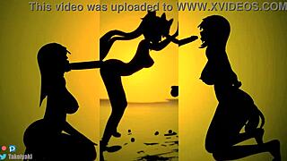 Black Swan and Sparkle Rule Cowgirl Domination With Big Tits 😍