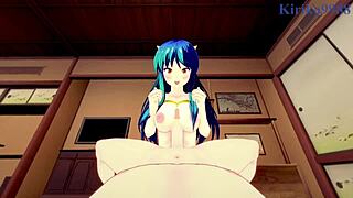 lum experiences intense sex in urusei yatsura 2022 hentai