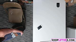 Stiff Dick Punishment For Cute Burglar In Shop