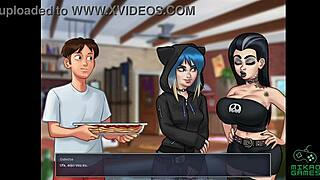 Hey, catch Summertime Saga Ep 87 with a sneaky plan for busty Odette and redhead Gracce in this wild cartoon!