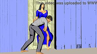 Devar ne bhabhi ki jabardast chudayi ki bent over in 3d cartoon sex