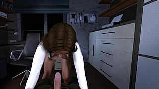 hot sex with a secretary l 3d animation hentai