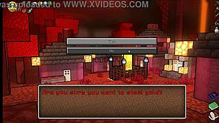 Hornycraft parody hentai game pornplay ep 47 piglin happy ending with huge monster cock and big tits