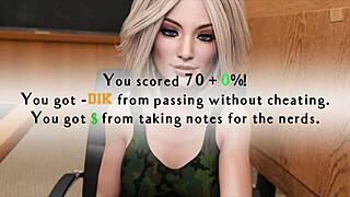 being a dik episode 88, chick route with big tits teacher ass scene