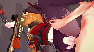 CHIORI BLOWJOB SEX in Genshin Impact Fantasy!