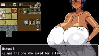 tanned girl natsuki in photoshoot massage