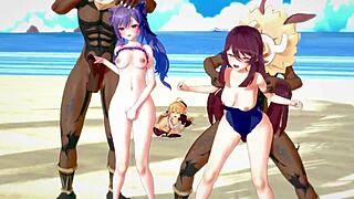 Genshin Liyue 璃月 Hentai MMD Action