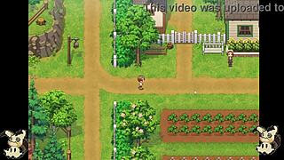 Hentai game countryside life, blowjobs in bathroom, shower fun! 🛁💦