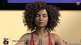 Gina's Touching Herself Through Yoga Pants 😏