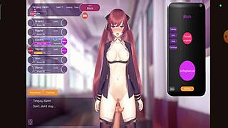 Just training this wild hentai chick outdoors in a crazy game