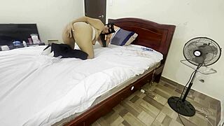 Lonely neighbor touches herself waitin for new year eve