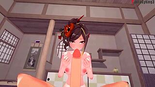 chiori in hard sex 3 genshin impact, watch full pov on sheer fantasyking3?