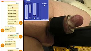 Scarrzhed exposes himself in online session, strangers jerk him off hard, leading to four intense ejaculations.