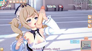 Barbara Genshin Impact Screws Wildly in Shopping Center Scene.