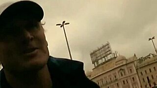 Found fresh 18 yo slave Zyna in city hunt