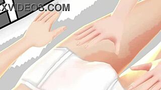 Asian Nurse Mia Plays Doctor with Anime Girl in Perverted Roleplay