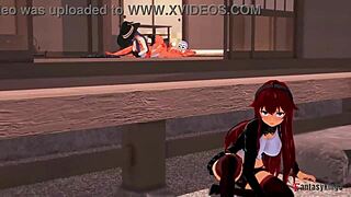 Eris watches Roxy get pounded and gets so horny in full Mushoku Tensei movie!