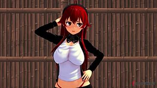 Eris watches Roxy get pounded and gets so horny in full Mushoku Tensei movie!