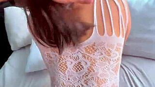 beautiful latina shakes big ass hard on all fours