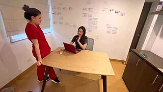 my med student tricked me into getting naked at office 😳