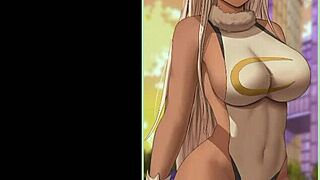 Blonde monster characters in anime hentai