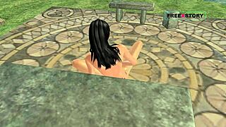 Animated 3D Sex Video Cute Indian Bhabhi Rubbing Pussy