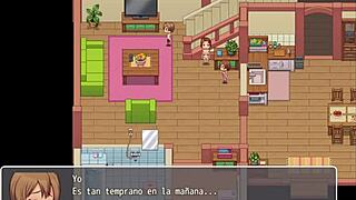 hentai game hints at spying on big tits at the countryside pool