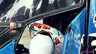 roxy hot pays taxi driver with shaved pussy