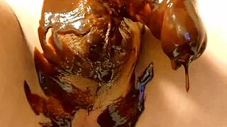 Japanese Gay Teases with Chocolate Banana Cooking Fun.