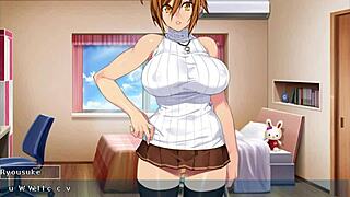 in kanobitch ep13, she turns into a slut while building trust in anime hentai