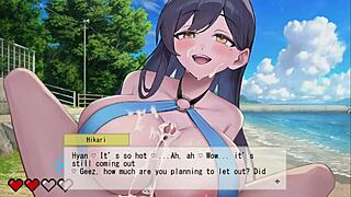I’m overwhelmed by this otherworldly beach hentai titty fuck