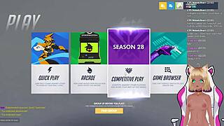 vtuber lewdneko plays overwatch and gets spanked part two.