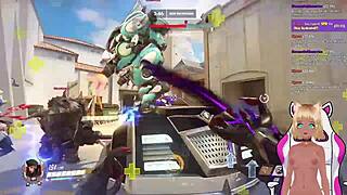 vtuber lewdneko plays overwatch and gets spanked part two.