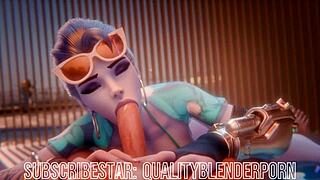 Widow Deepthroats Big Cock On The Beach, Swallowing Cum