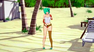 Bulma Caught Masturbating in Kame House Dragon Ball
