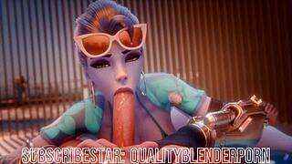 Widow Deepthroats Big Cock On The Beach, Swallowing Cum